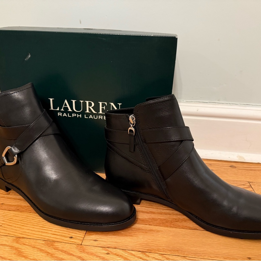 Lauren Ralph Lauren Black Ankle Boots